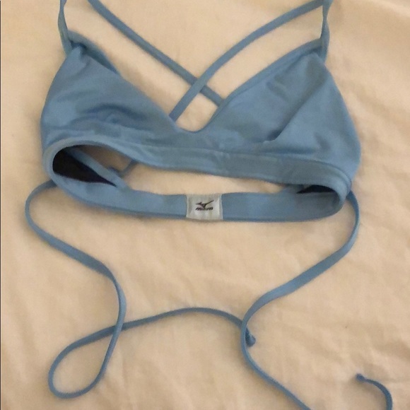Mizuno navy and light blue bikini top. - Picture 2 of 3